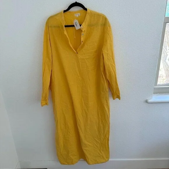 DONNI. Yellow Tunic Maxi Dress - Picture 5 of 9